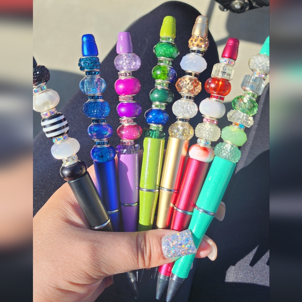 Colorful Beaded Pens Set